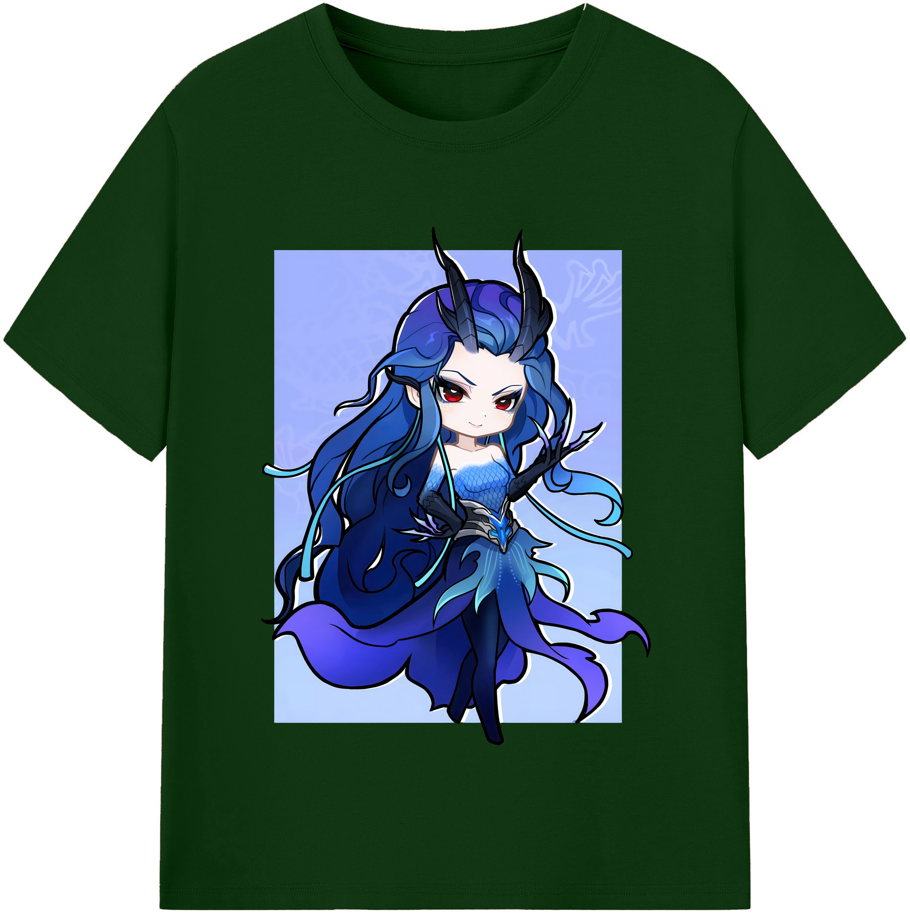 （画像用） Ne Zha 2 ナタ 魔童の大暴れ 綿100％半袖Tシャツ（フロントプリント）